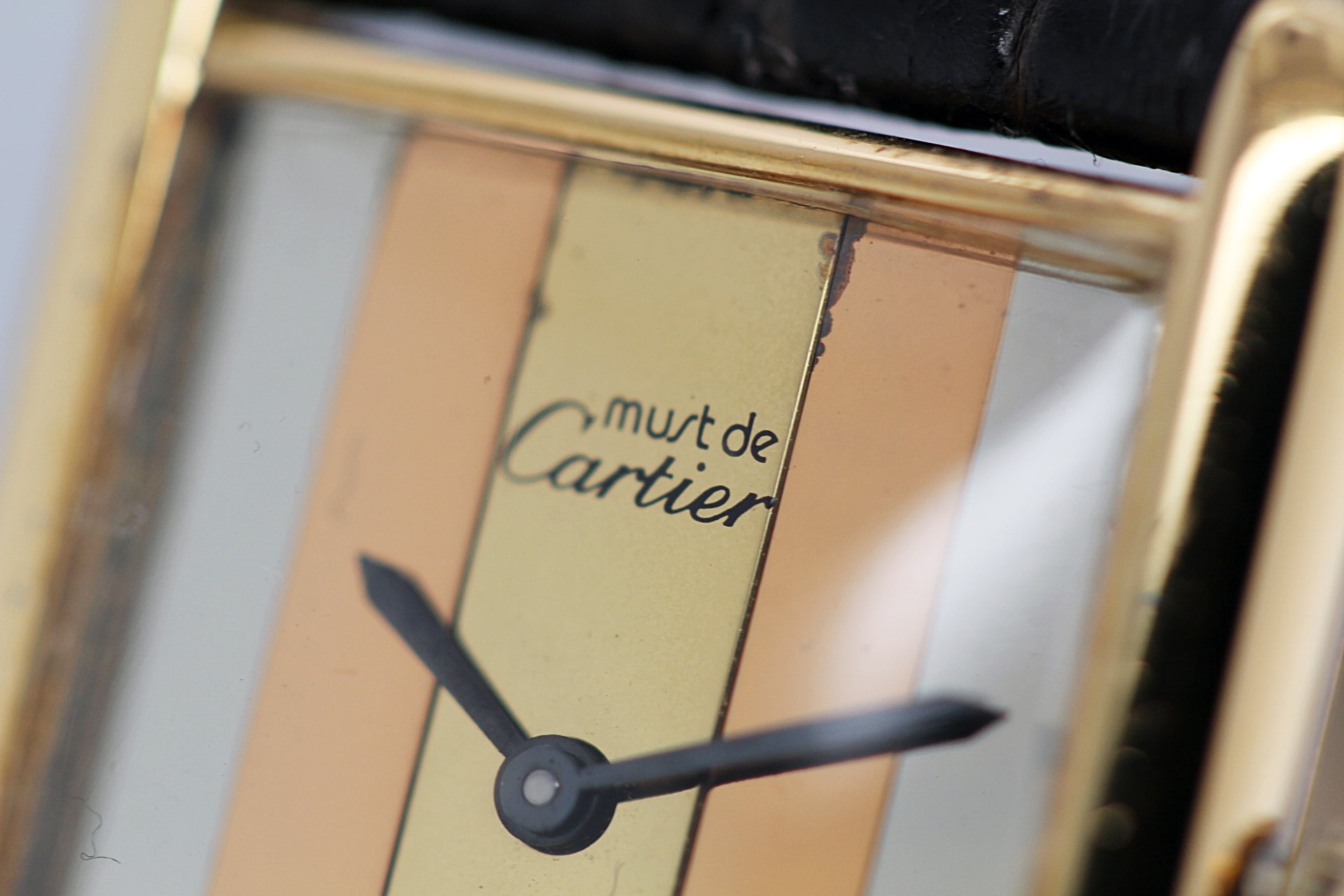 CARTIER Tank Vermeil Must Trinity