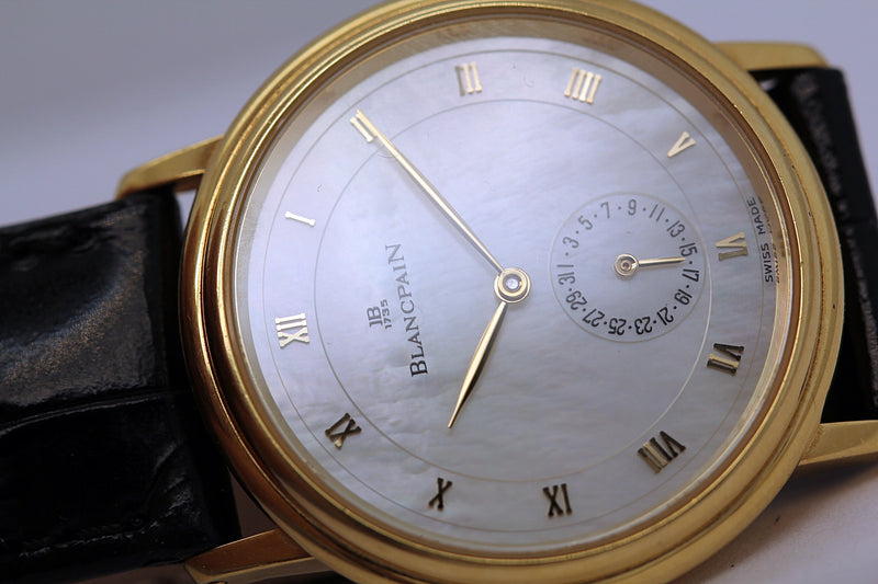 BLANCPAIN Villeret Perlmutt Uhrboerse